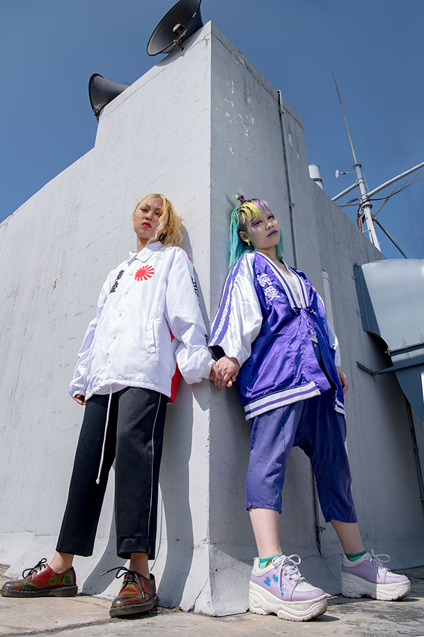 KEYI STUDIO captured Xin and Fat  - two individuals presenting their alternative fashion style strongly connected to underground club culture
